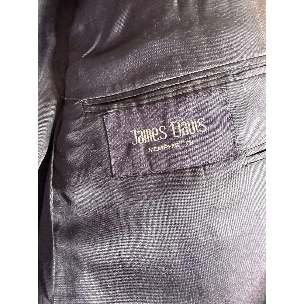 Burberry London Blazer Mens 43 Long‎ Navy Pinstripe Kensington Wool Suit Jacket